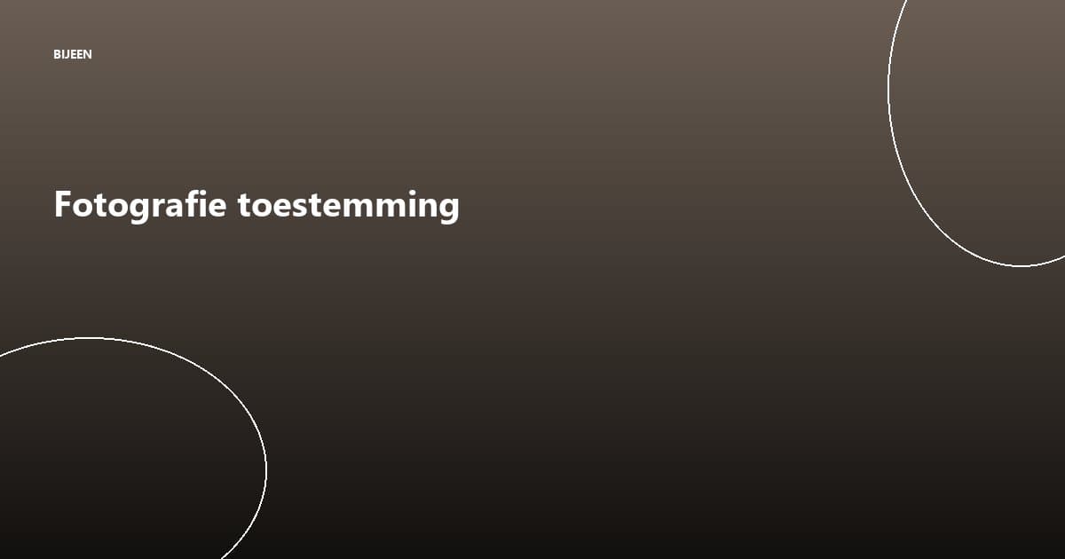 Toestemming voor fotografie op evenementen: zo doe je het goed